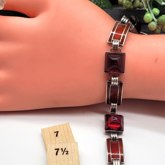 ⚘️Unisex cherry amber sterling s925 bracelet. - Picture 2 of 7